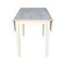 International Concepts Square Dual Drop Leaf Dining Table, Square, Unfinished, 40 W, 40 L, 29 in H, Wood, Unfinished T-40DS - alternate 6